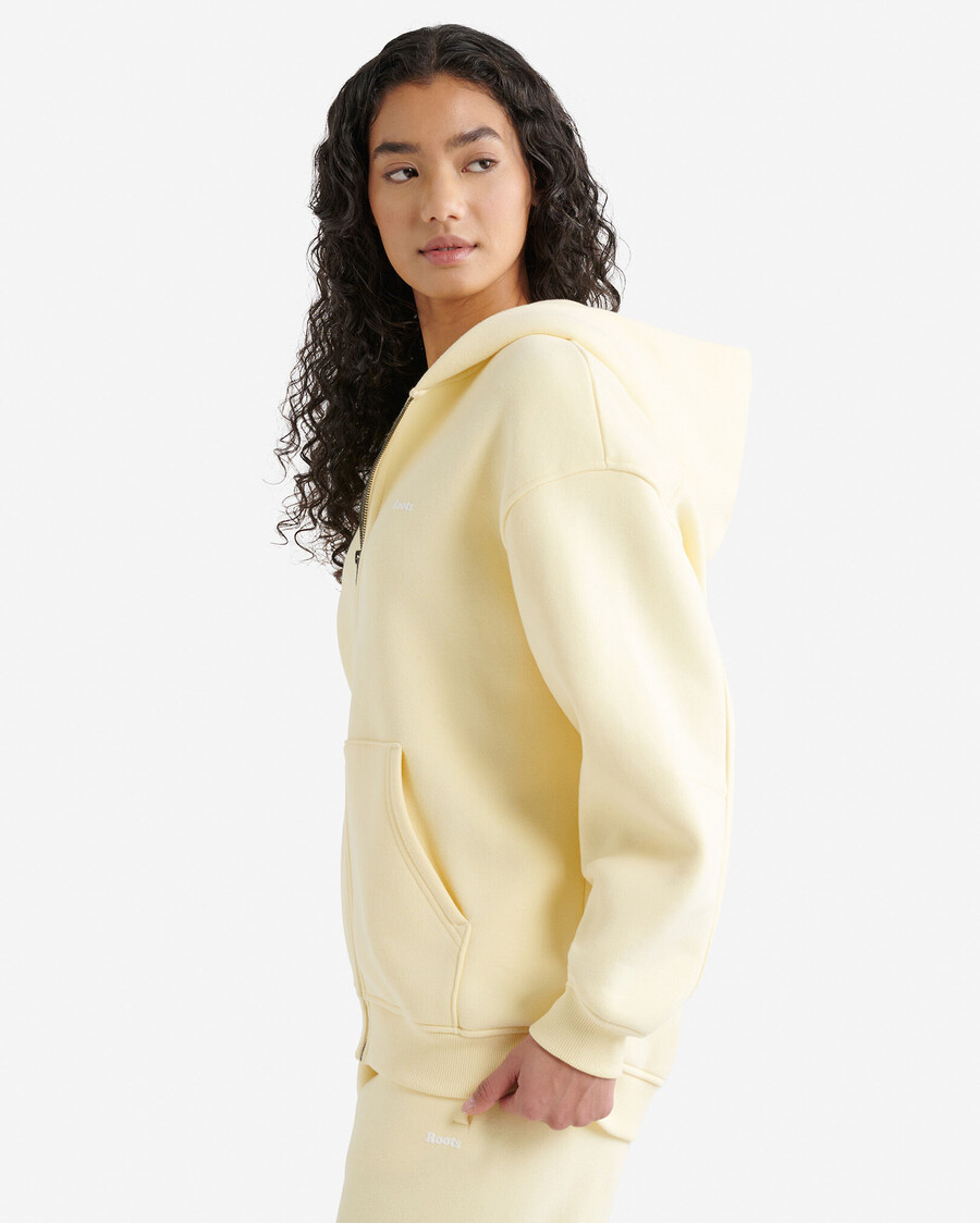 cloud long full zip hoodie
