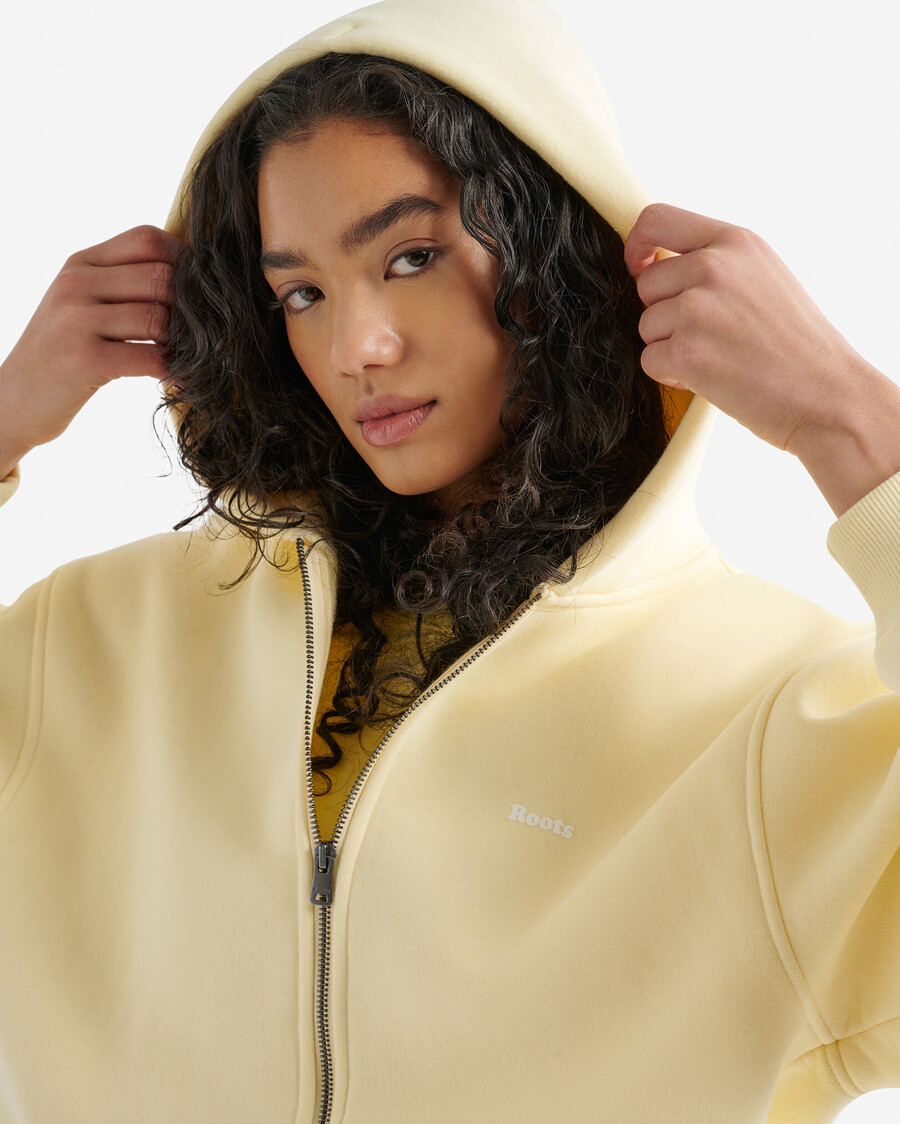 cloud long full zip hoodie