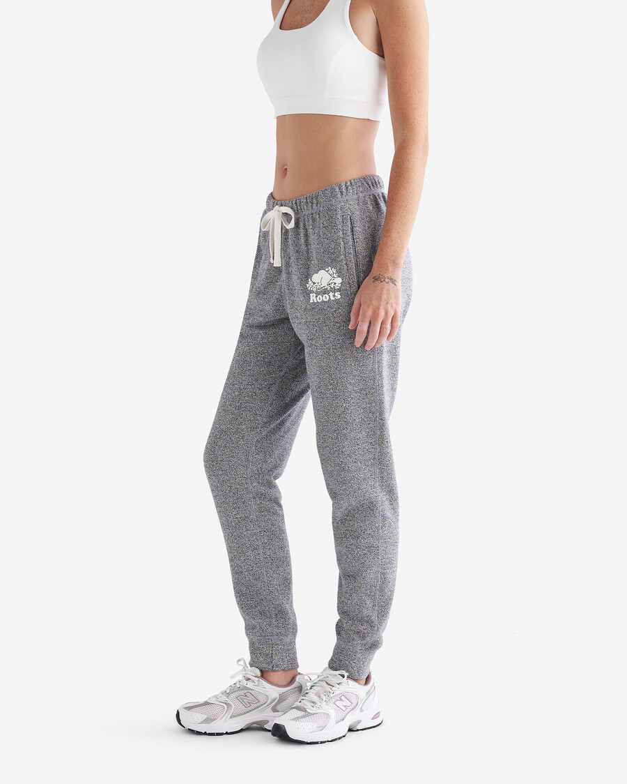 bio-sweatpante mit schmalem bündchen