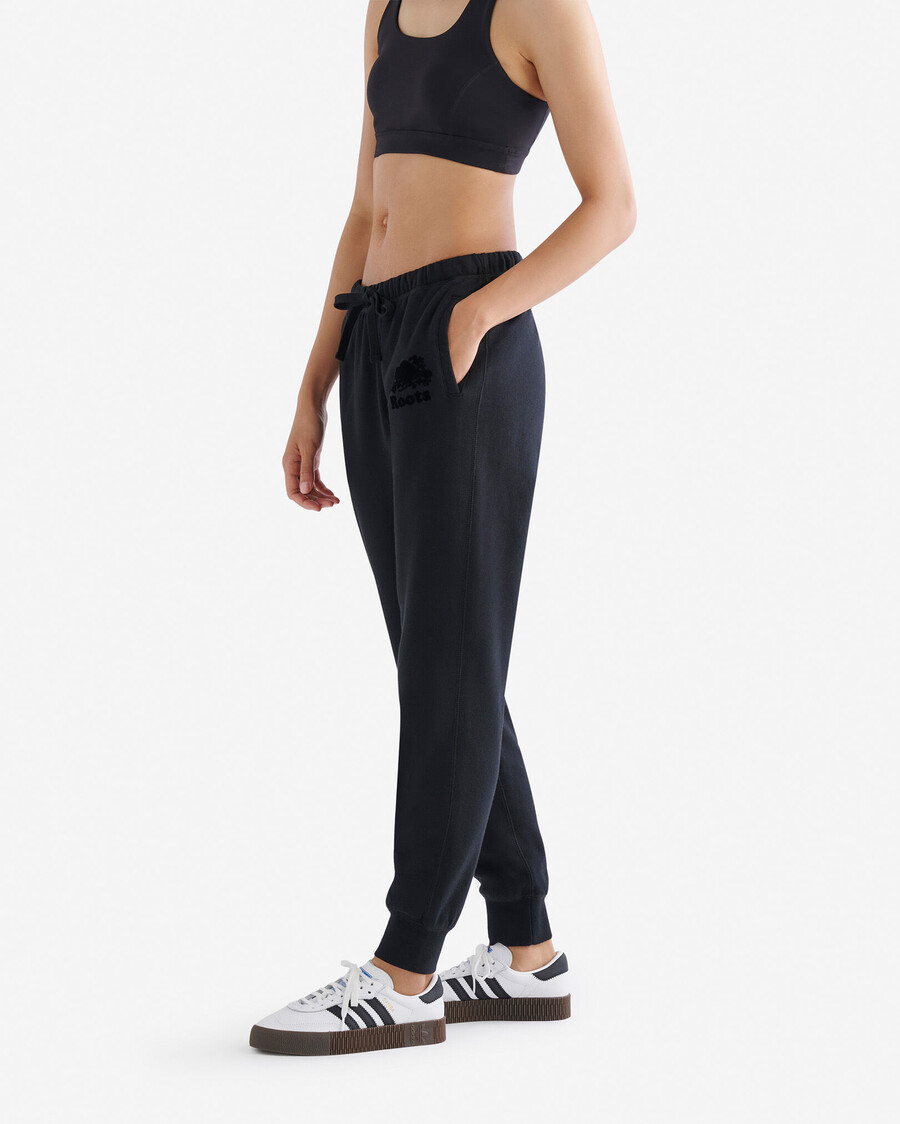 bio-sweatpante mit schmalem bündchen