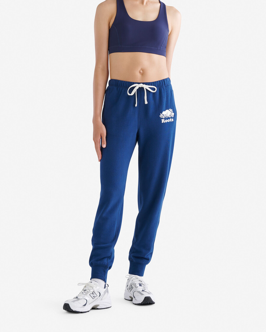 bio-sweatpante mit schmalem bündchen