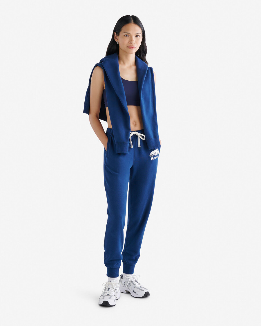 bio-sweatpante mit schmalem bündchen