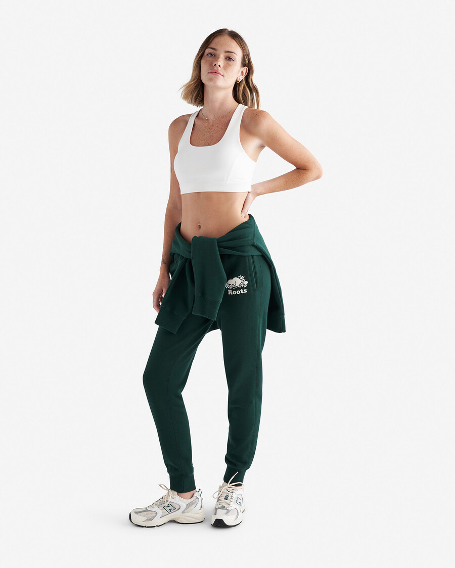 bio-sweatpante mit schmalem bündchen