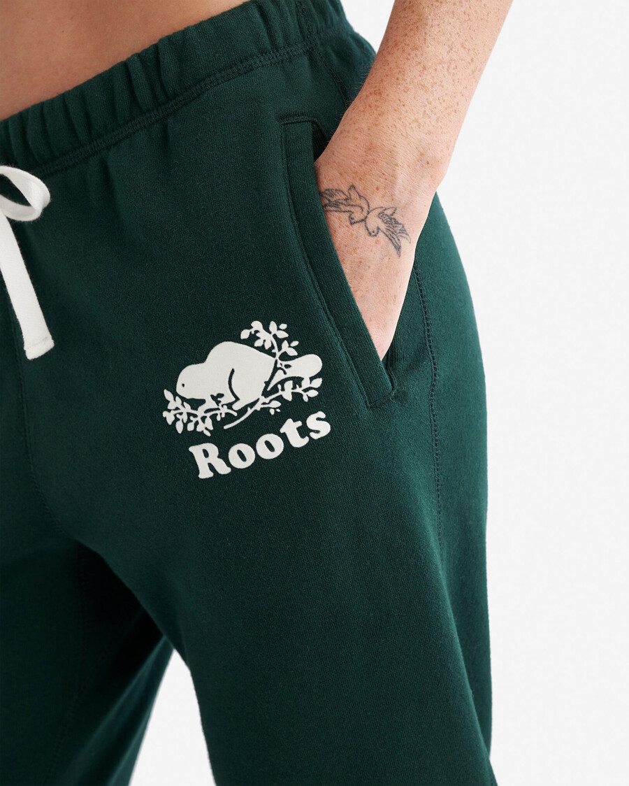 bio-sweatpante mit schmalem bündchen