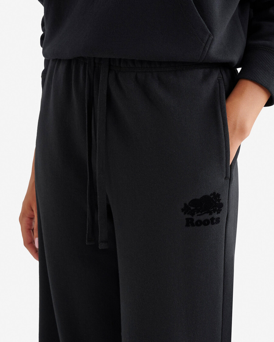 bio-kupfer-jogginghose mit weitem bein