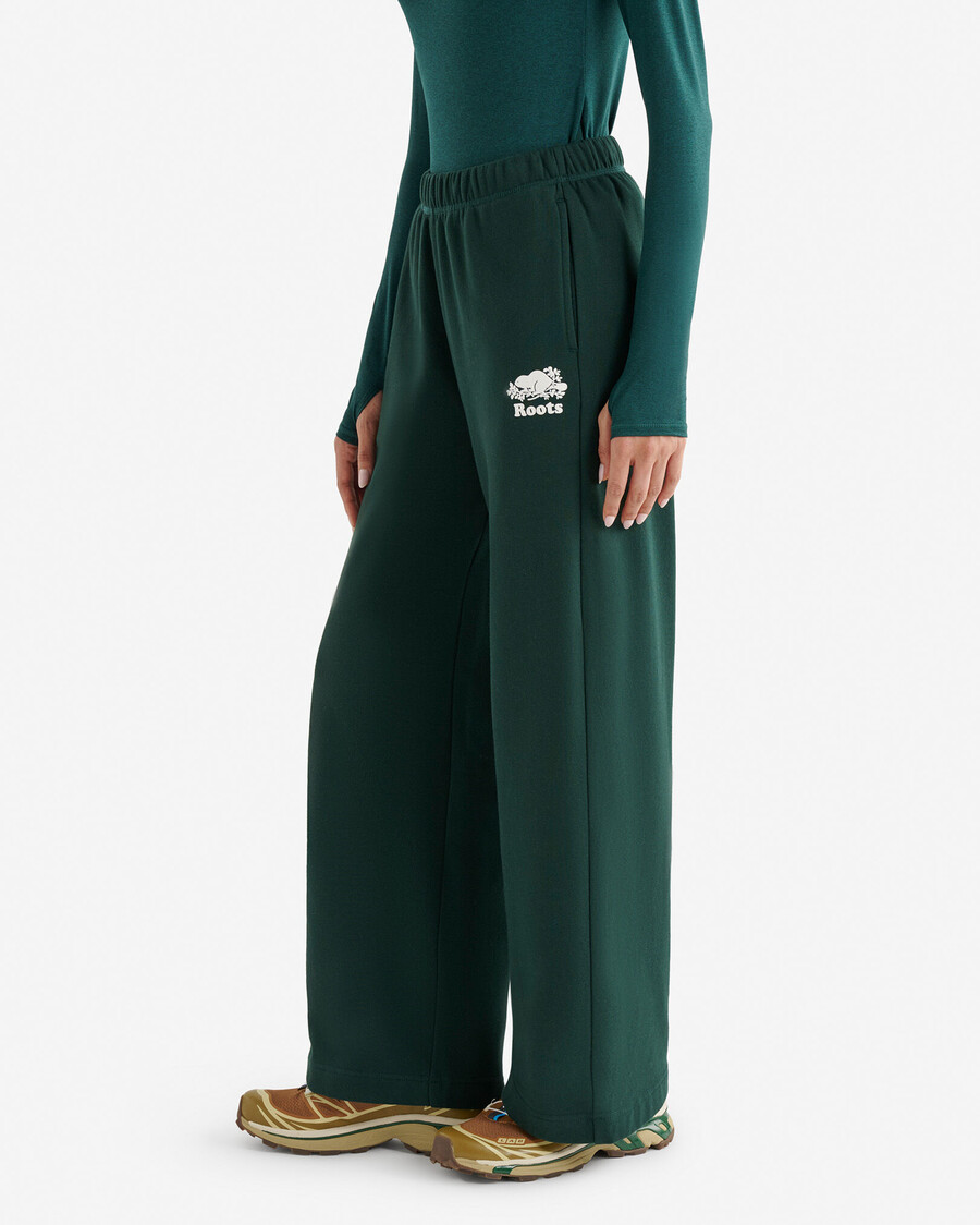 bio-kupfer-jogginghose mit weitem bein