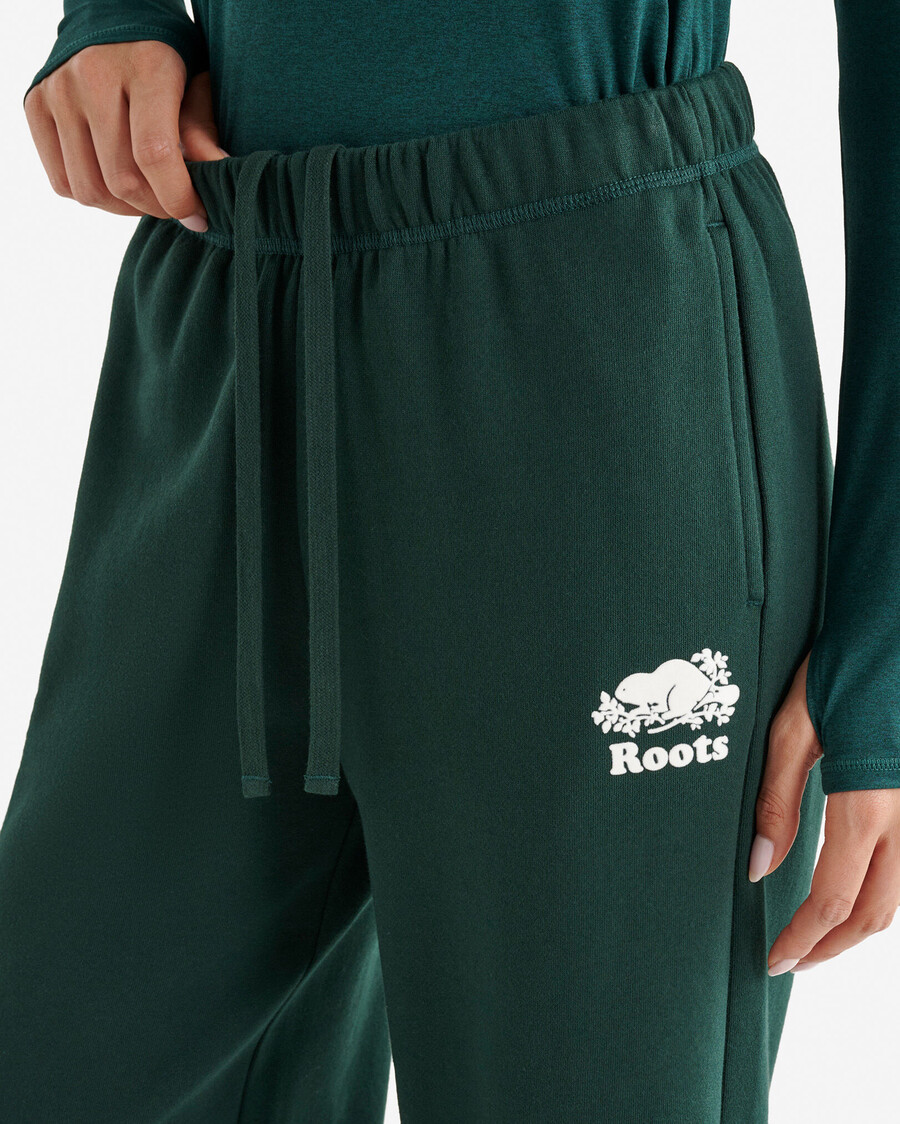 bio-kupfer-jogginghose mit weitem bein