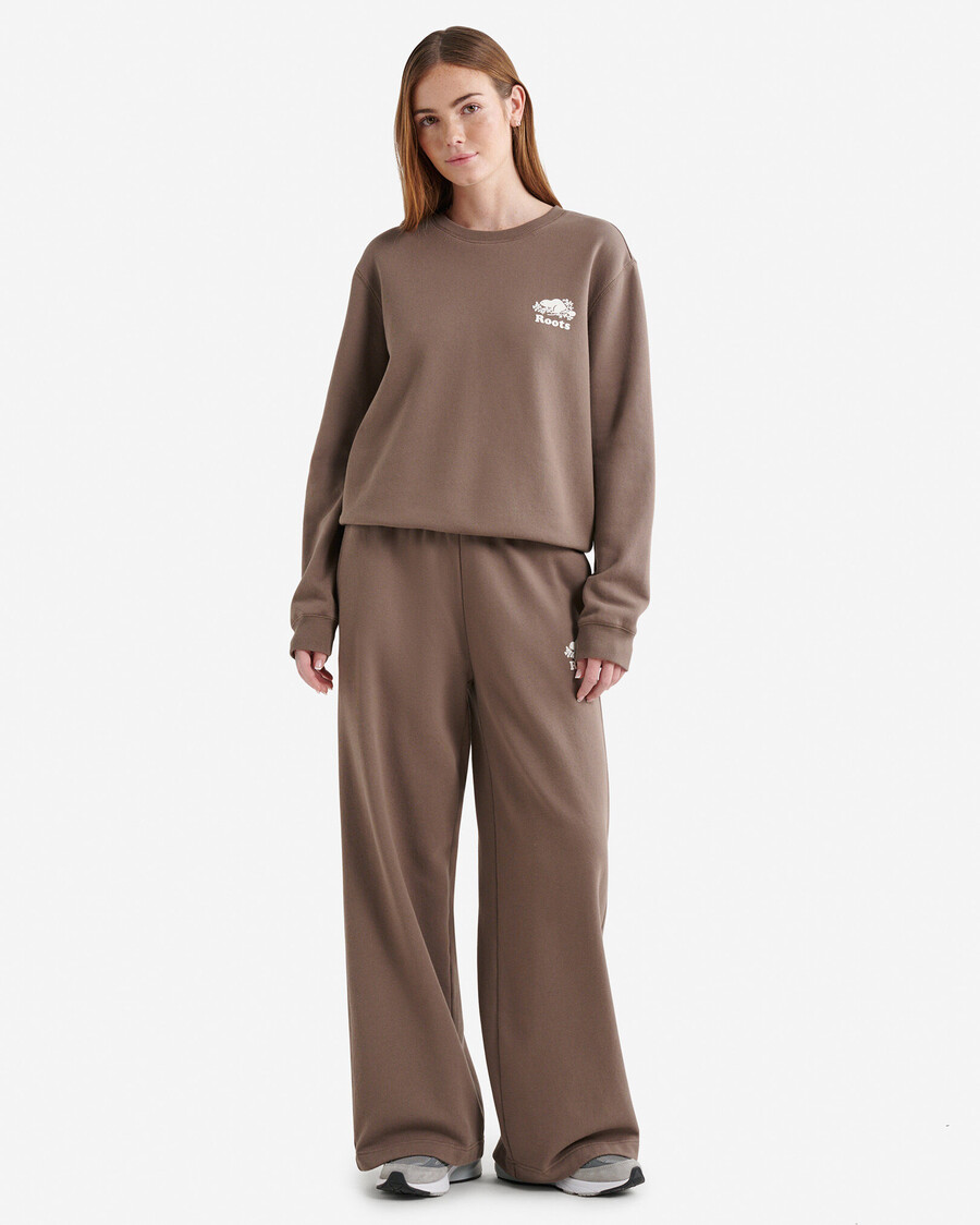 bio-kupfer-jogginghose mit weitem bein