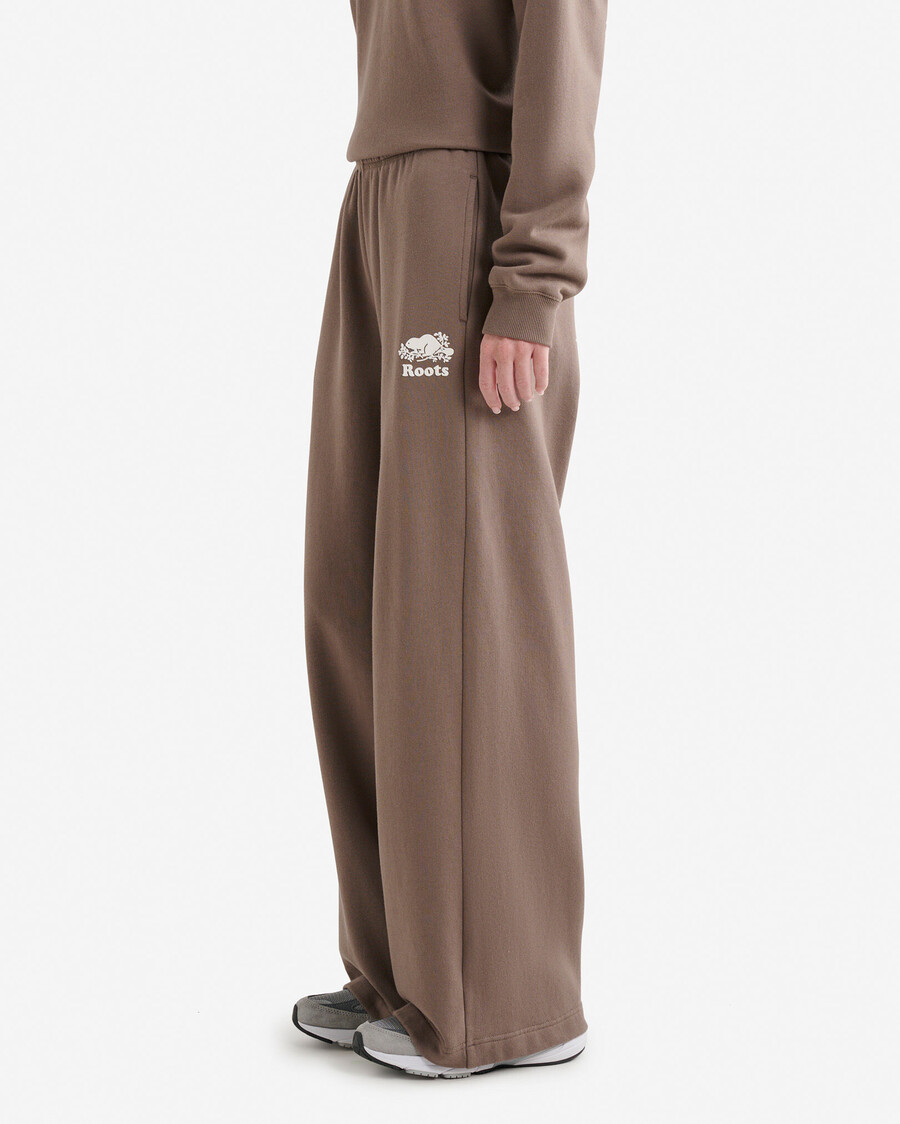 bio-kupfer-jogginghose mit weitem bein