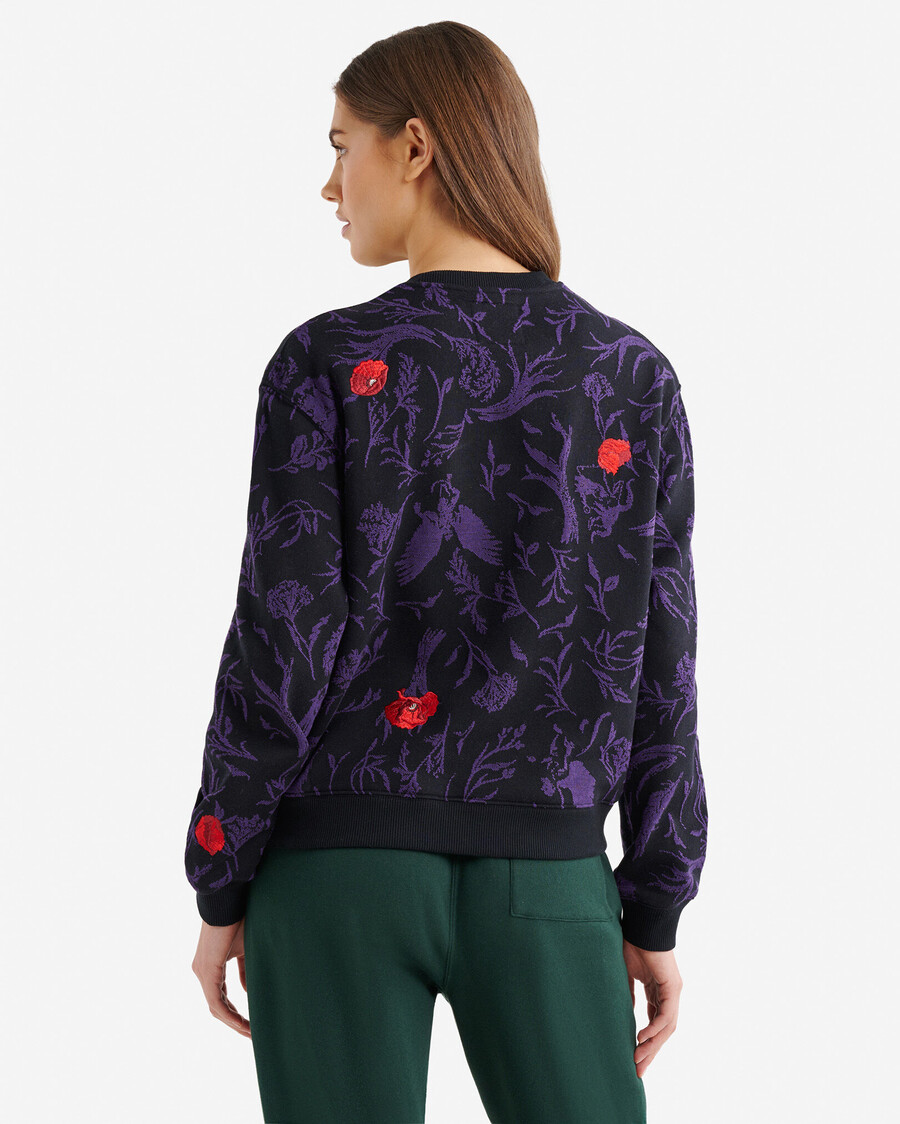 roots x wicked floral print crew