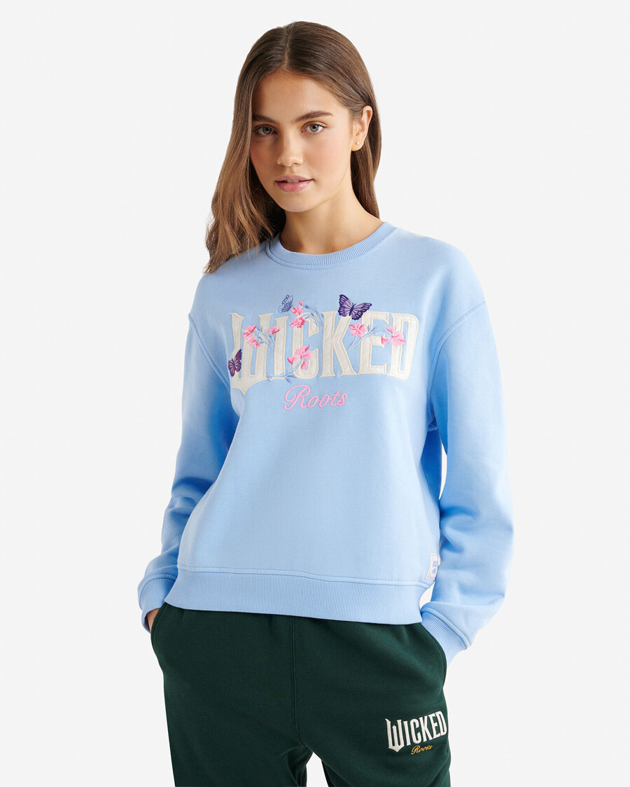 roots x wicked floral crew