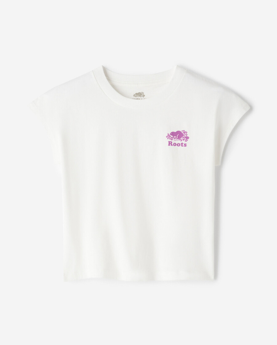 ärmelloses kastenförmiges t-shirt für mädchen
