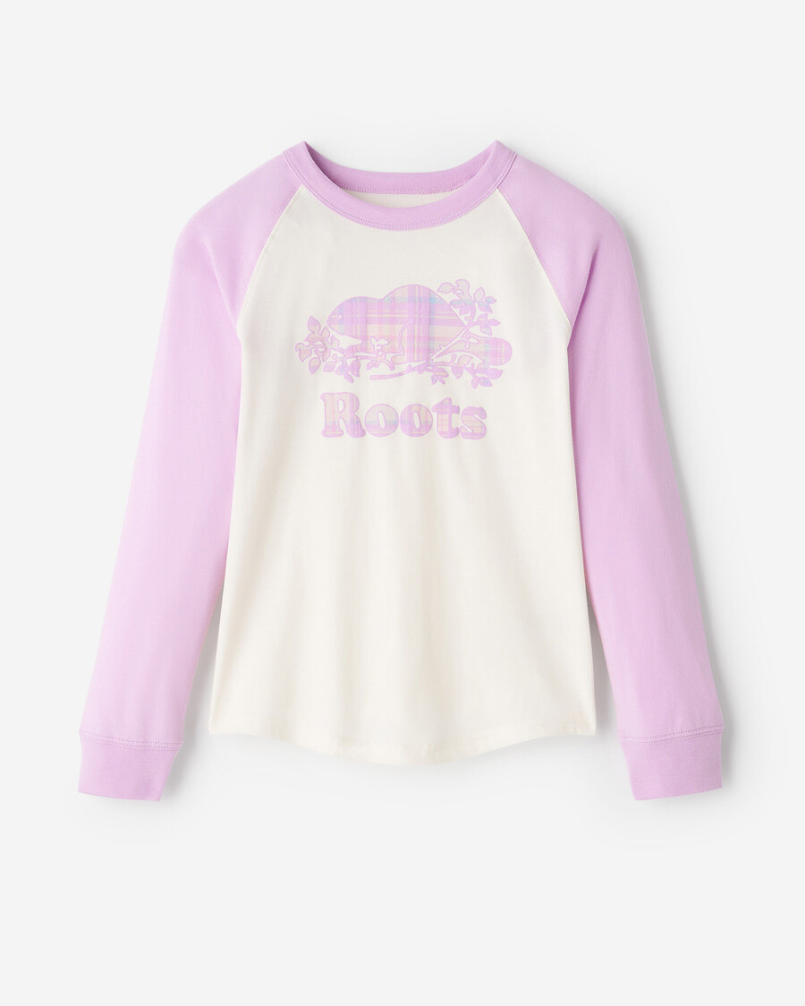 kariertes baseball-t-shirt für kinder