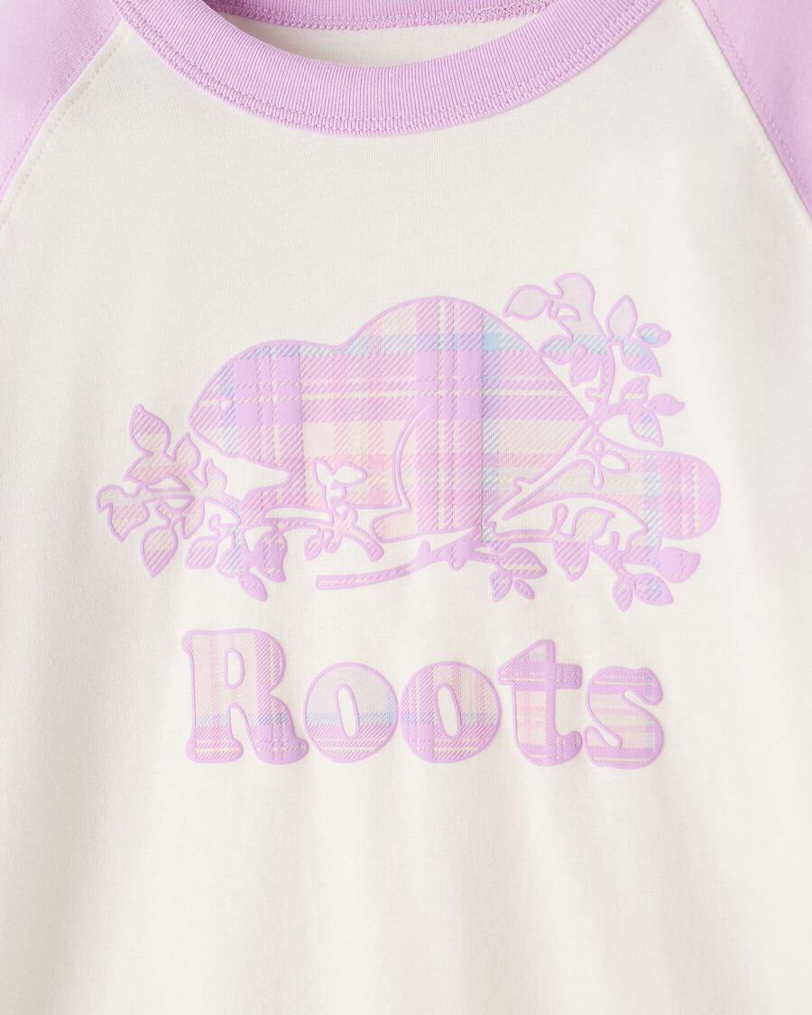 kariertes baseball-t-shirt für kinder