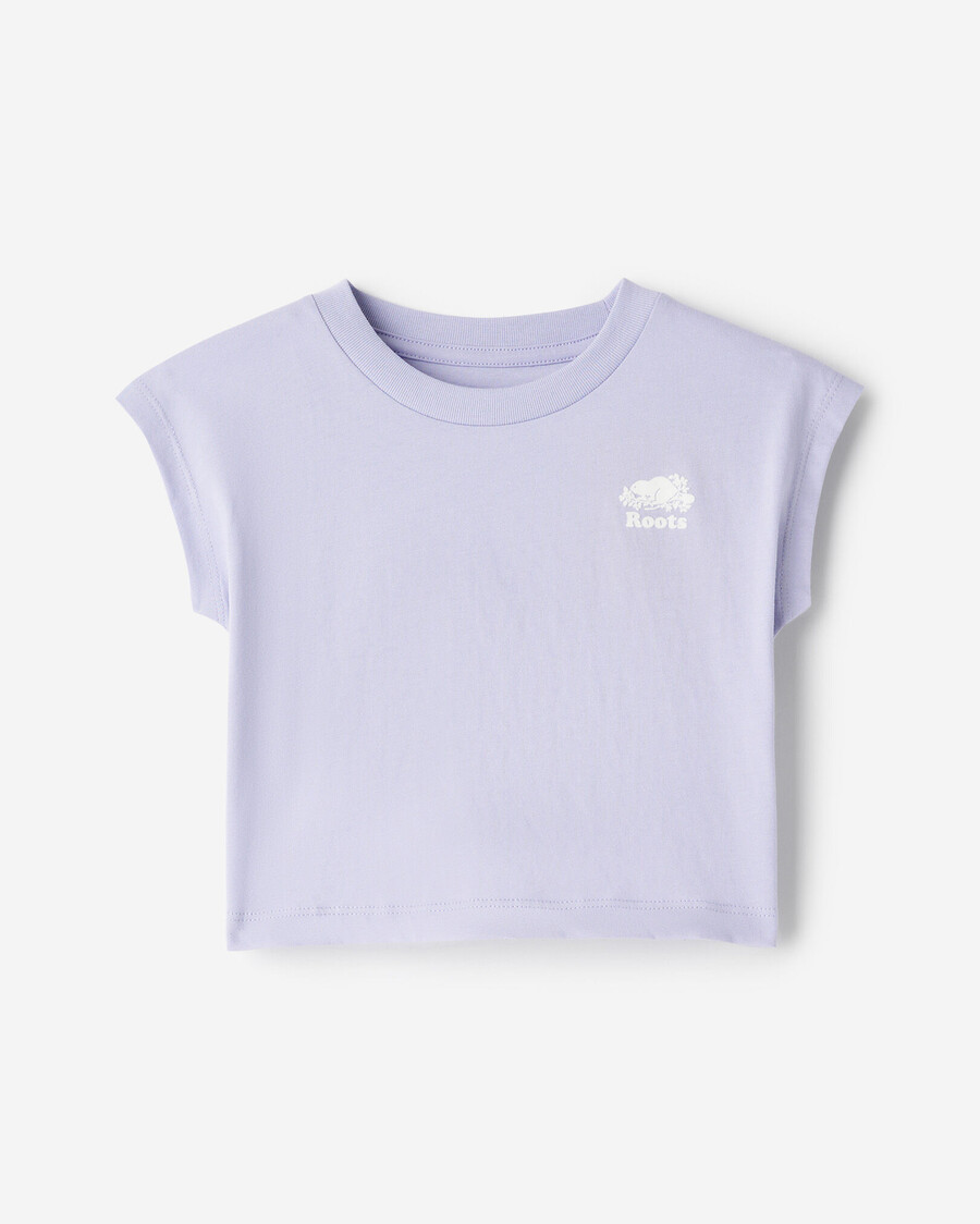 ärmelloses kastenförmiges t-shirt für kleinkindermädchen
