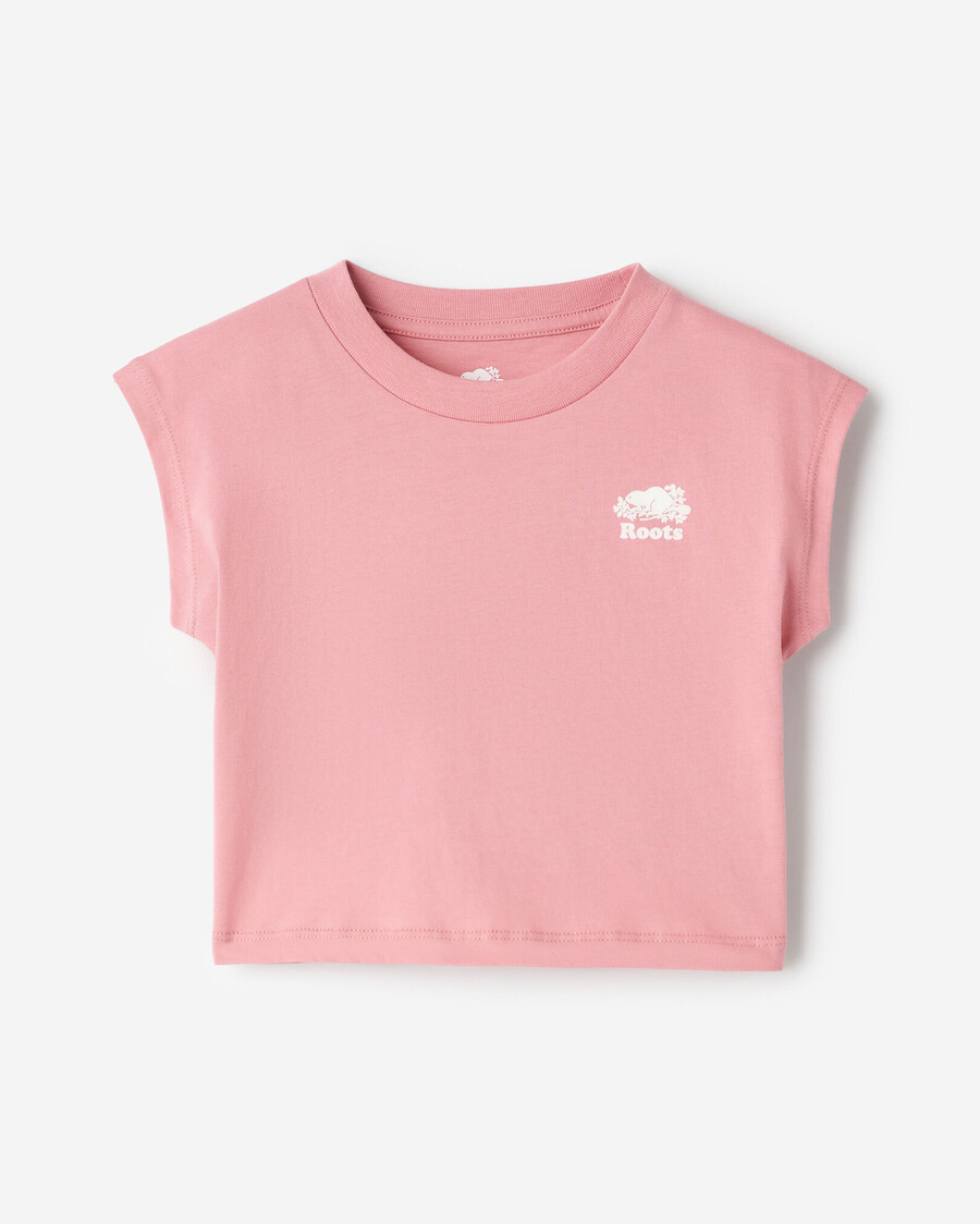 ärmelloses kastenförmiges t-shirt für kleinkindermädchen