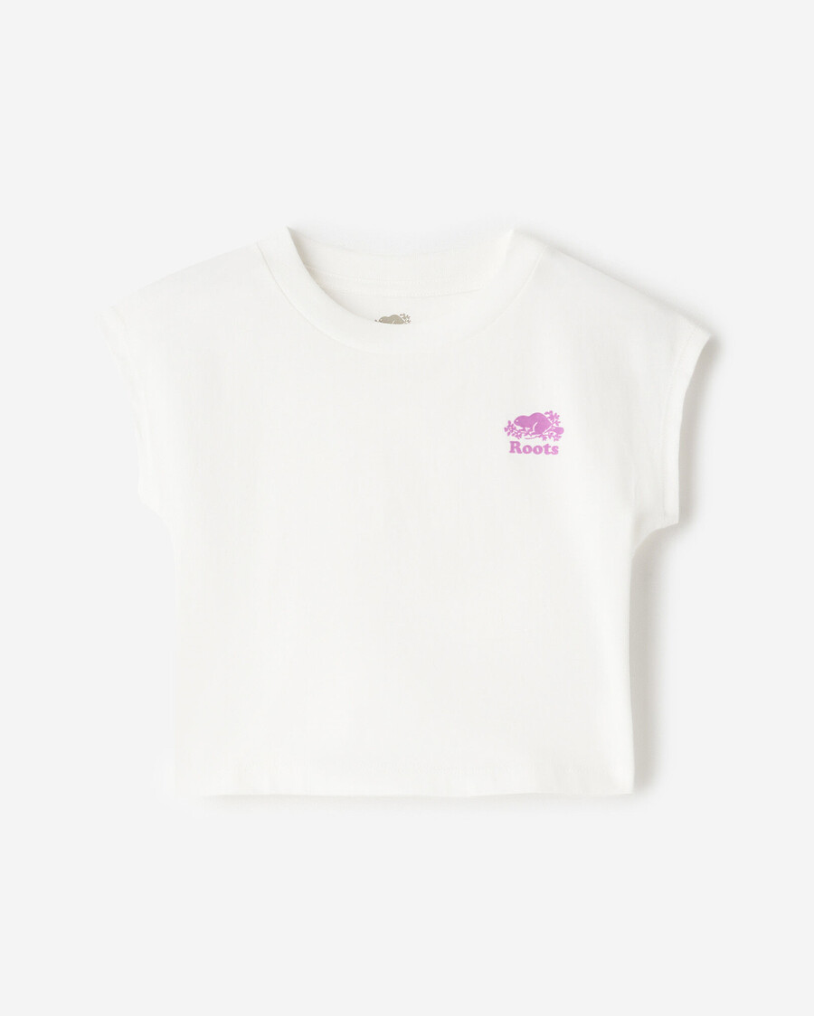 ärmelloses kastenförmiges t-shirt für kleinkindermädchen