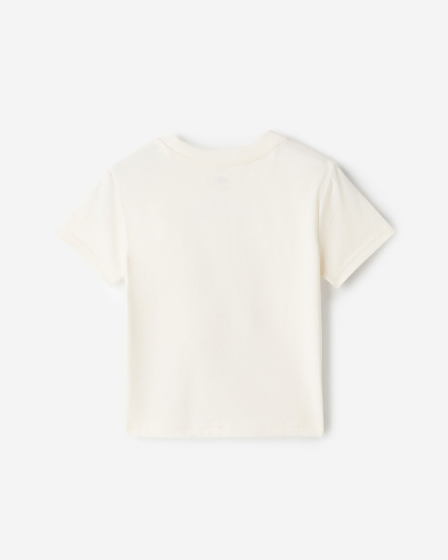 t-shirt mit kleinkind-lebensmittel-motiv