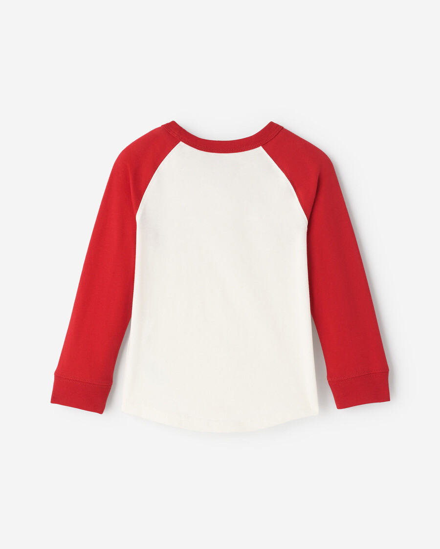 kariertes baseball-t-shirt für kleinkinder