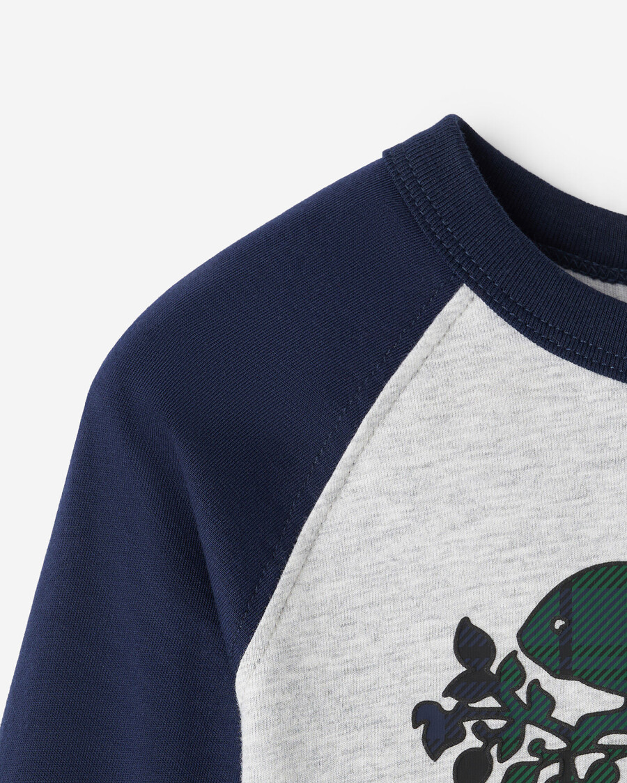 kariertes baseball-t-shirt für kleinkinder