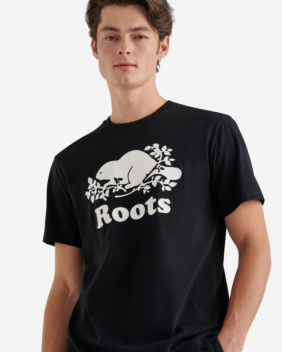herren-t-shirt aus bio-kupfer-biber-leder