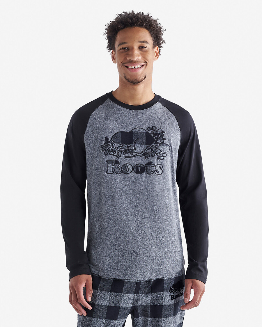 herren cooper plaid raglan langarm-t-shirt