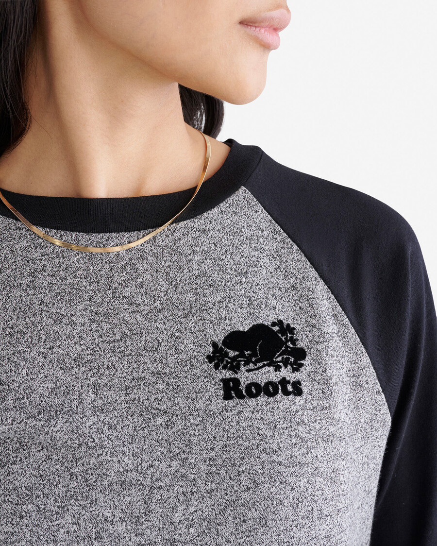 damen-baseball-t-shirt aus bio-baumwolle von cooper