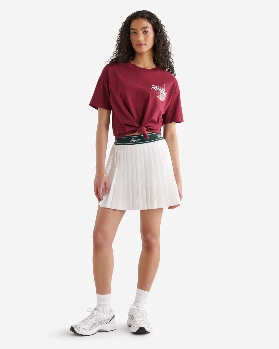 damen-t-shirt des roots racquet club