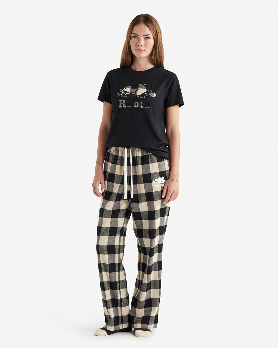 damen-t-shirt mit cooper-karo