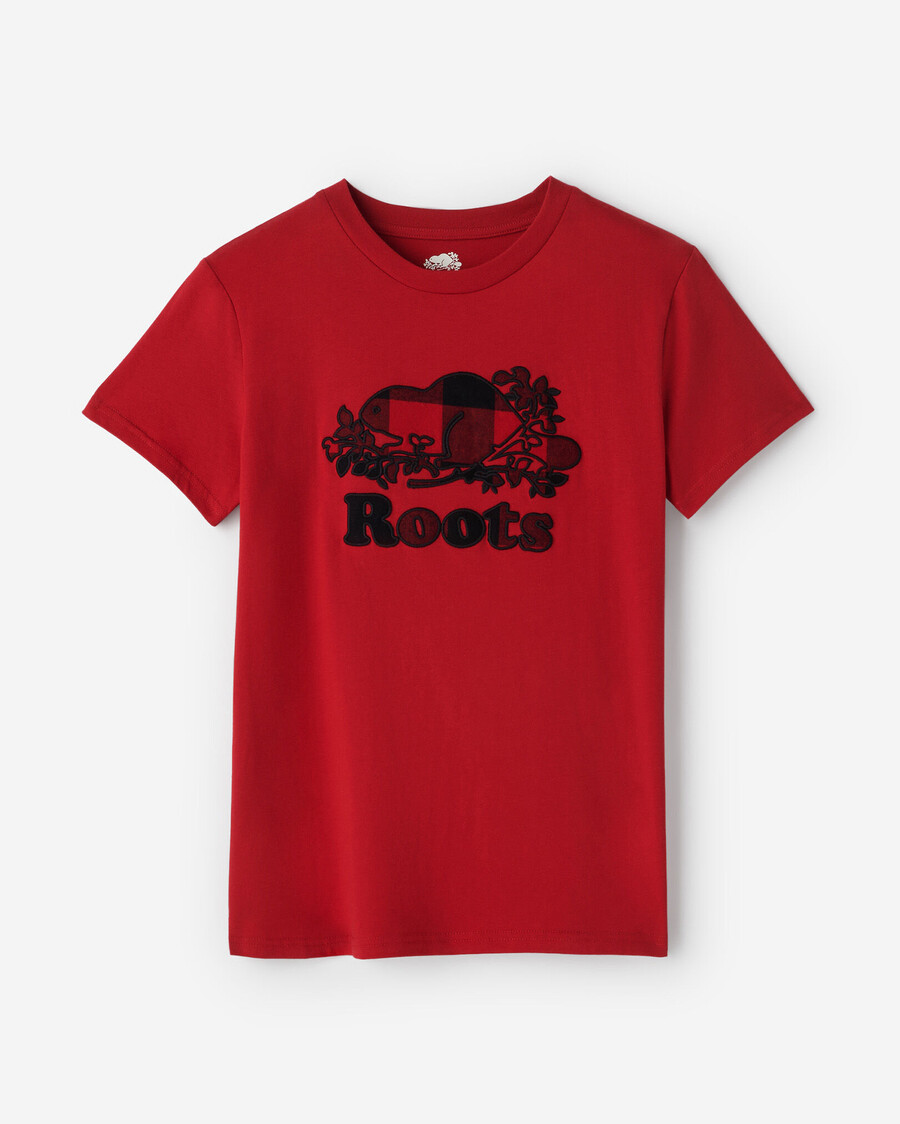damen-t-shirt mit cooper-karo