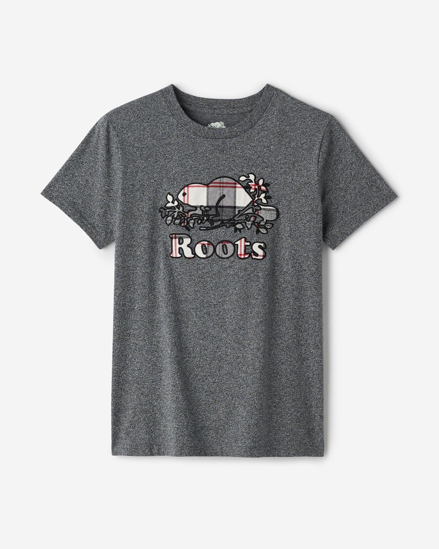 damen-t-shirt mit cooper-karo