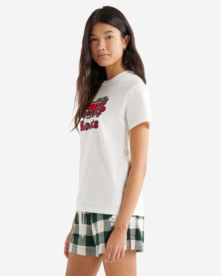 damen-t-shirt mit cooper-karo