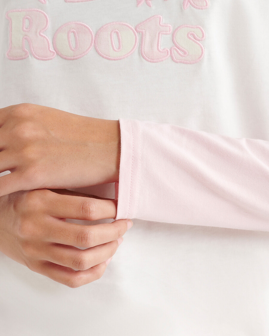 damen cooper kariertes langarm-t-shirt