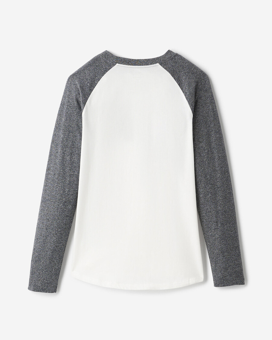 damen cooper kariertes langarm-t-shirt