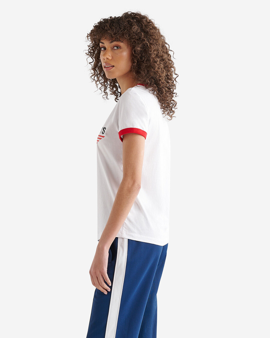 northern athletics ringer t-shirt für damen