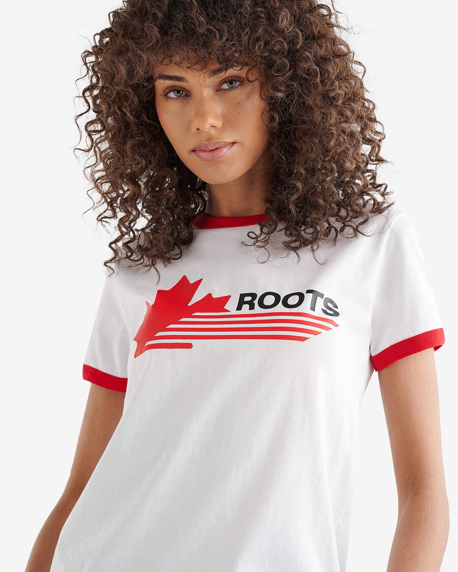 northern athletics ringer t-shirt für damen
