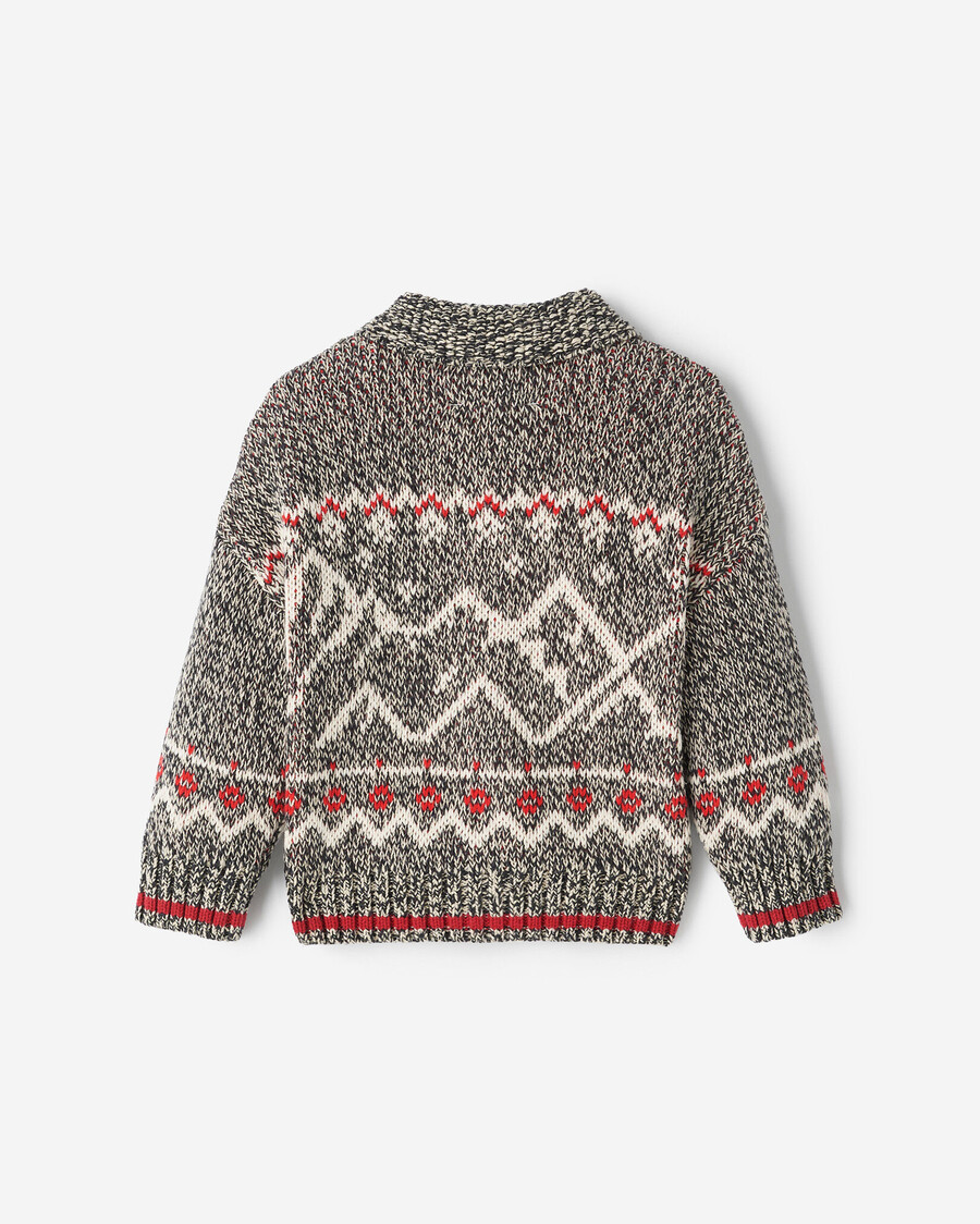 baby cabin fair isle cardigan