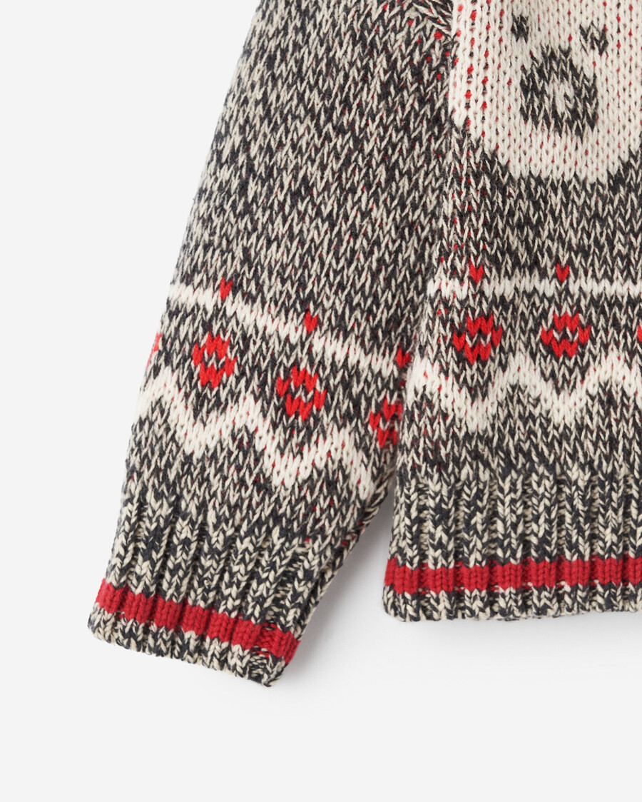 baby cabin fair isle cardigan