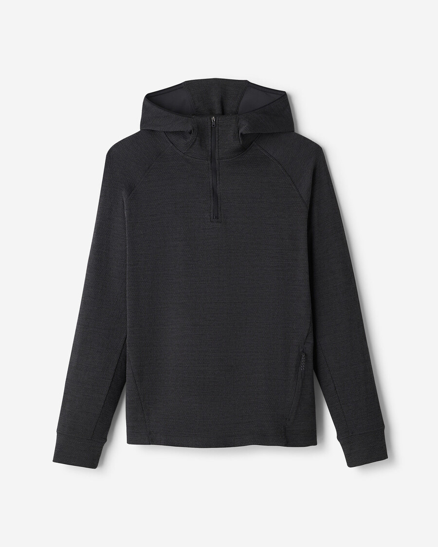 aktiver strukturierter half-zip-hoodie