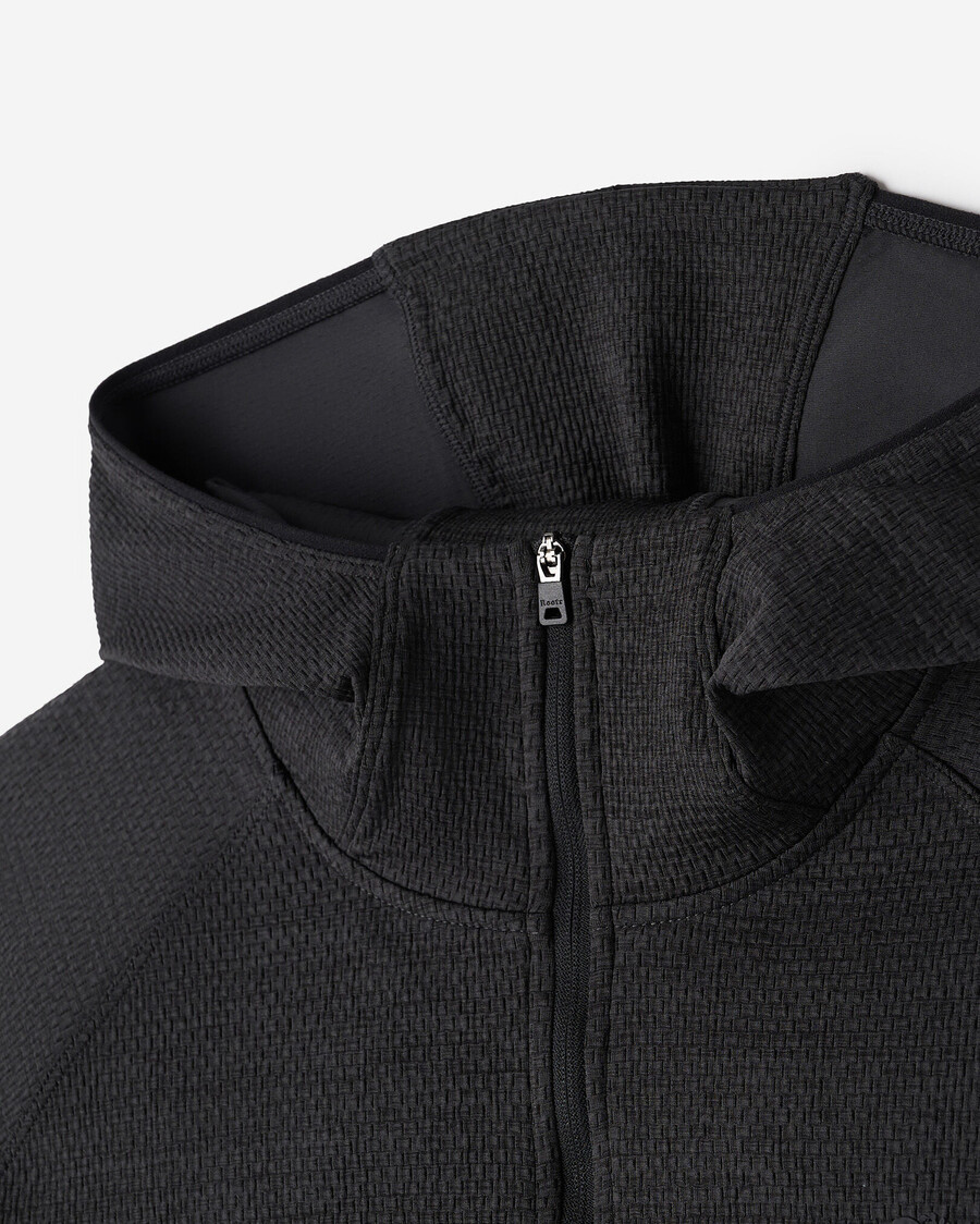 aktiver strukturierter half-zip-hoodie