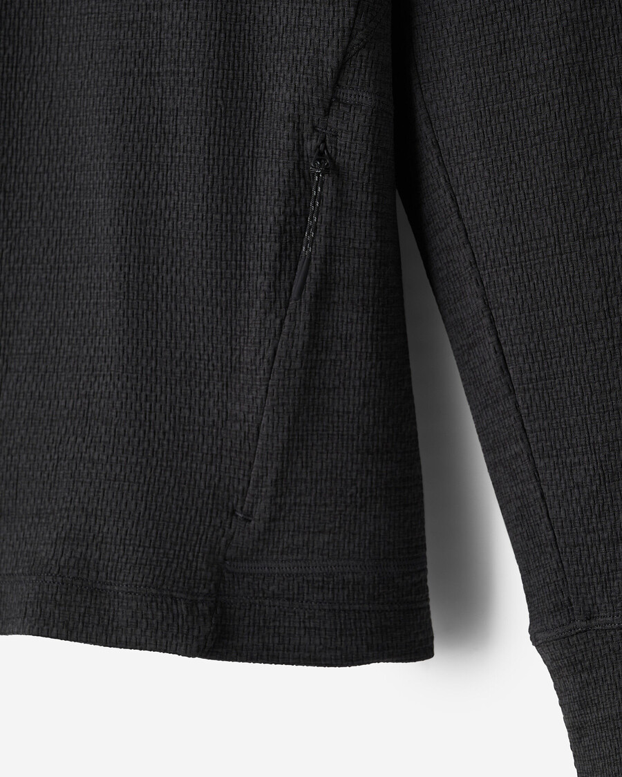 aktiver strukturierter half-zip-hoodie
