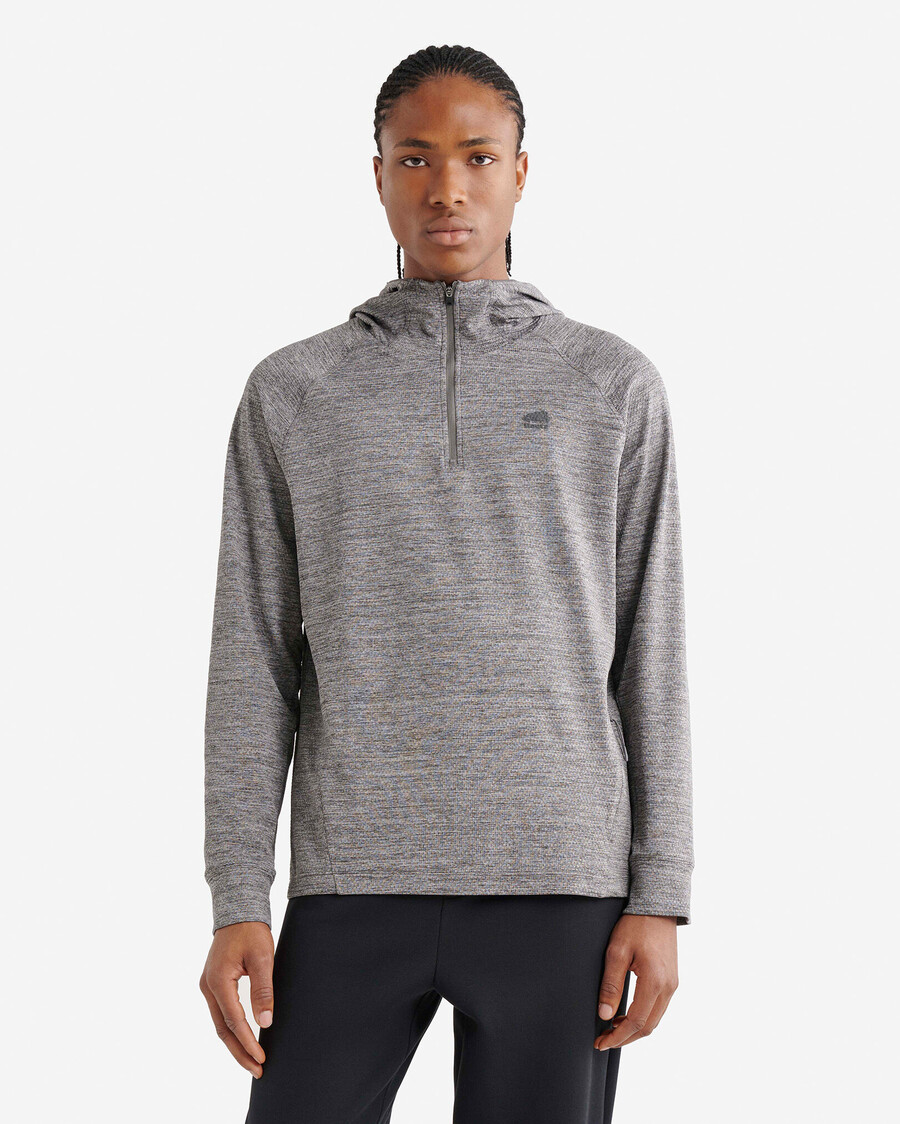 aktiver strukturierter half-zip-hoodie