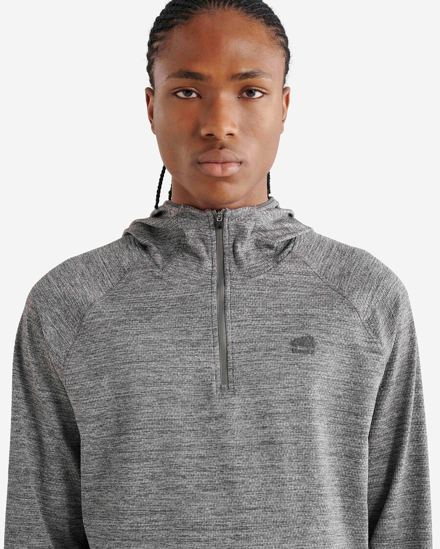 aktiver strukturierter half-zip-hoodie