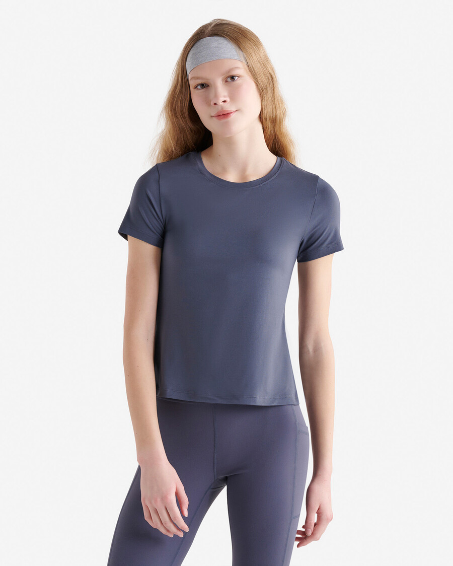 renew strick-t-shirt mit kurzen ärmeln