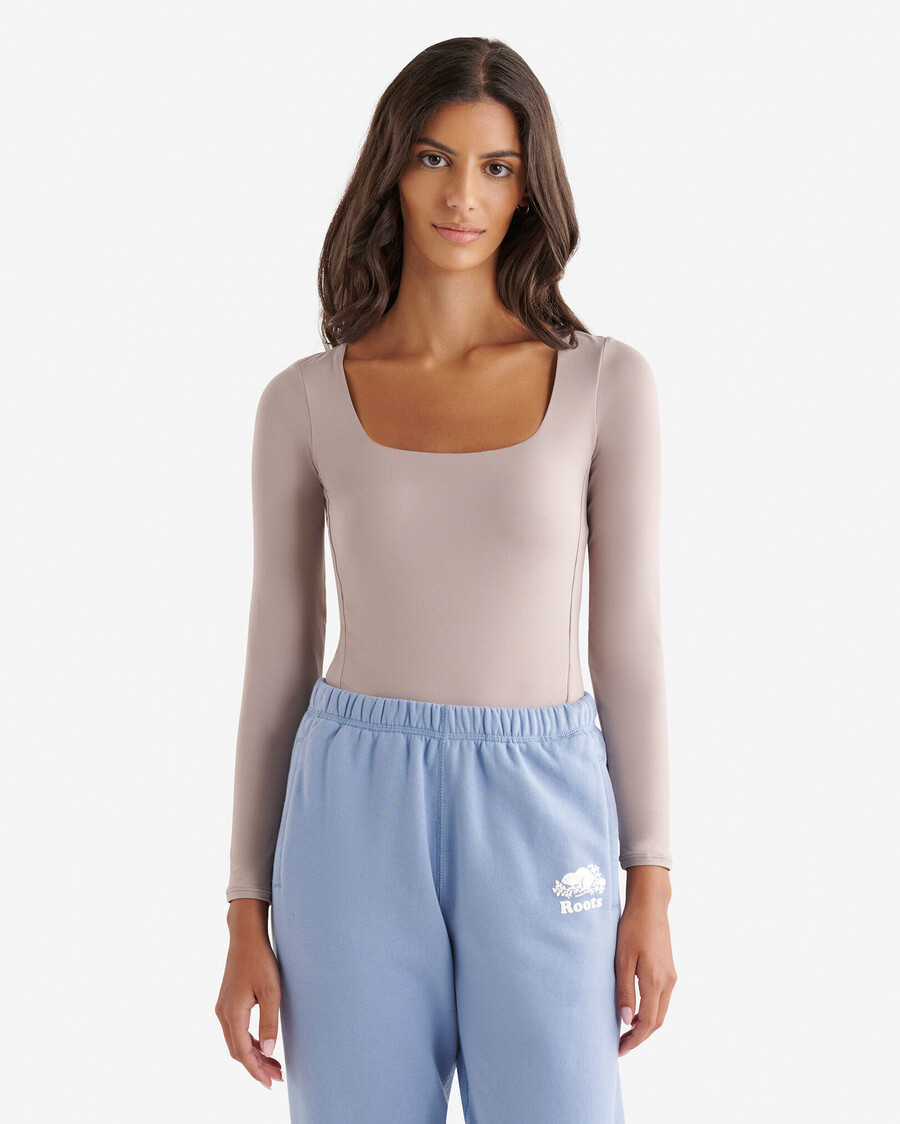 renew strickbody mit langen ärmeln