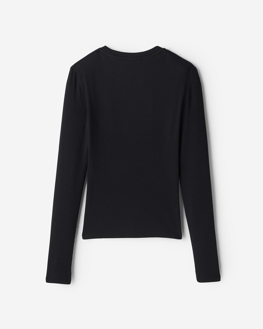 roam rib fitted long sleeve top