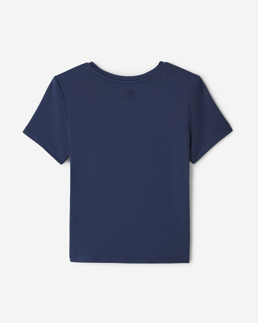 renew strick-t-shirt mit kurzen ärmeln