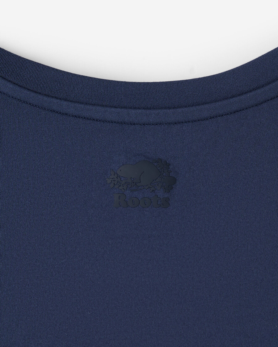 renew strick-t-shirt mit kurzen ärmeln