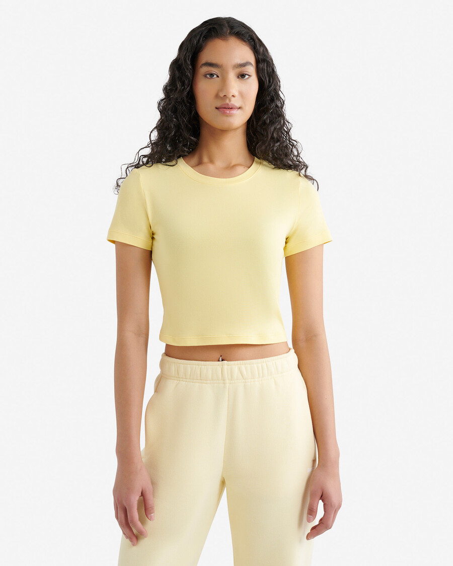renew strick-crop-t-shirt